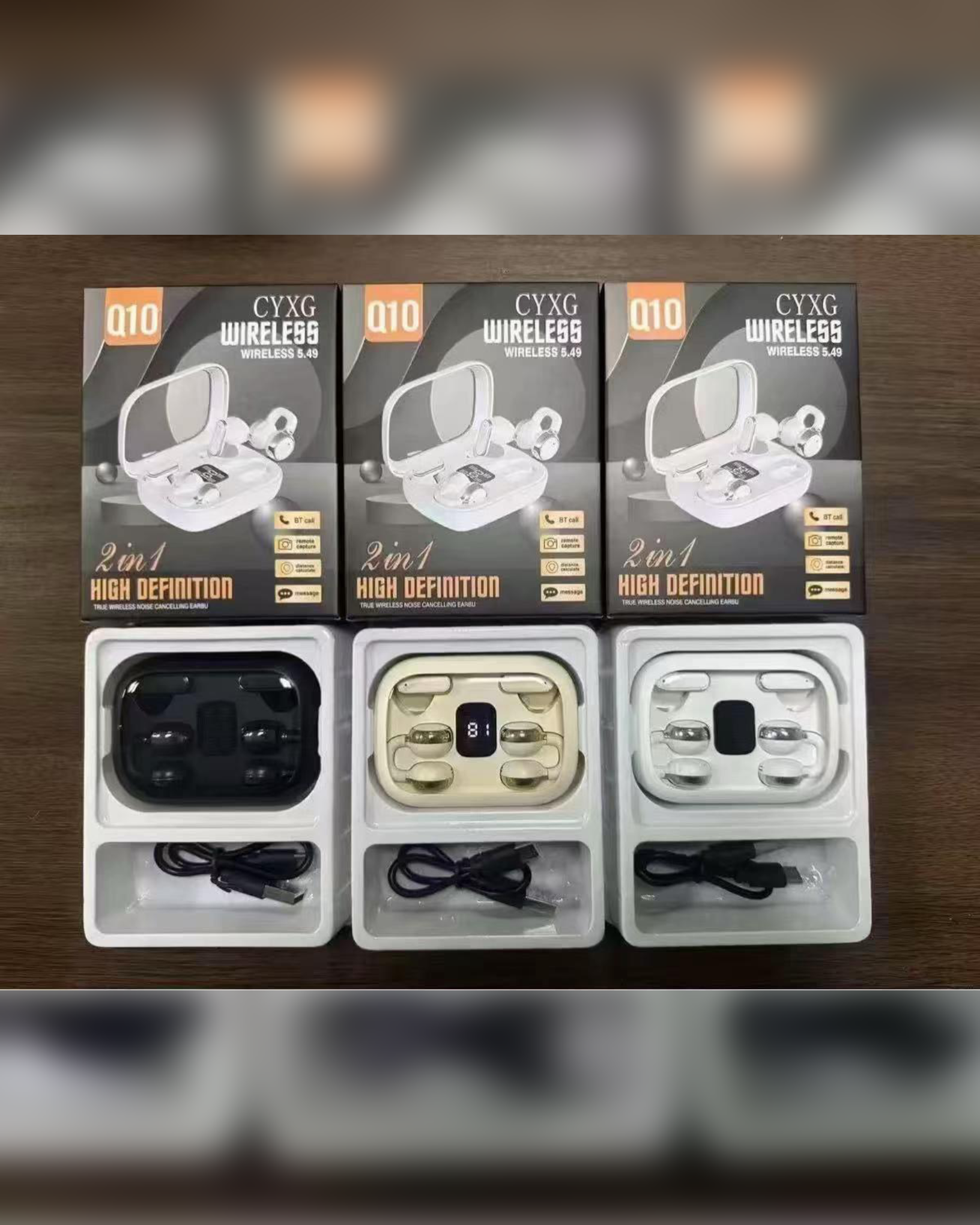 "ALL THREE" - 2-IN-1 Wireless Earbuds