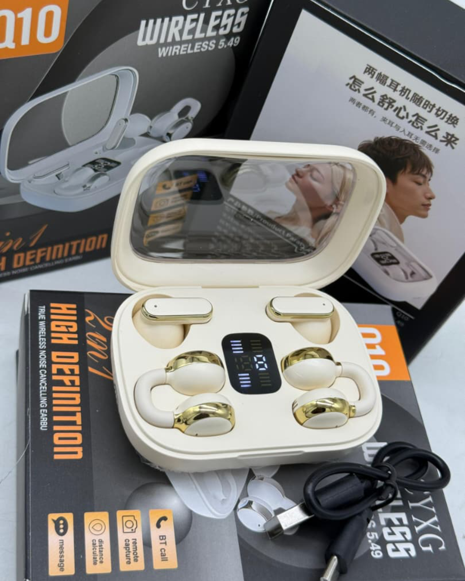 "MILK" - 2-IN-1 Wireless Earbuds