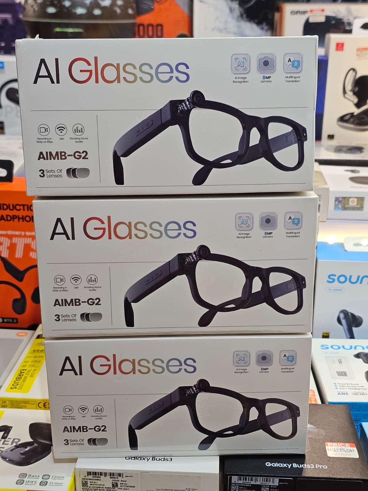"THREE PIECES" - Advanced AI Smart Glasses