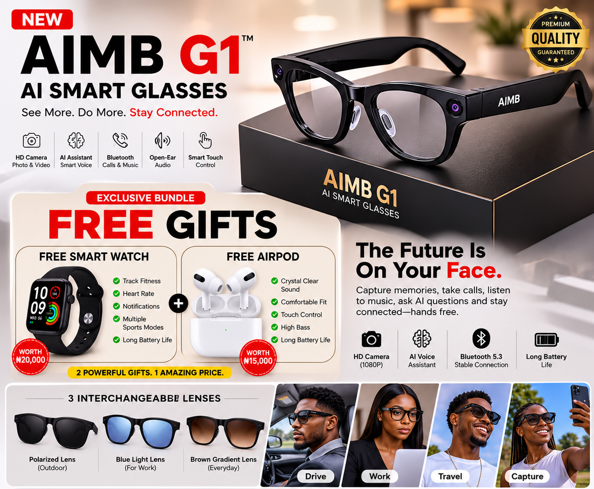 AI SMART GLASSES + SMART WATCH + AIRPOD 